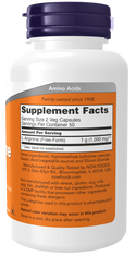 Arginine 500mg - 100 Veg Capsules (Now Foods)