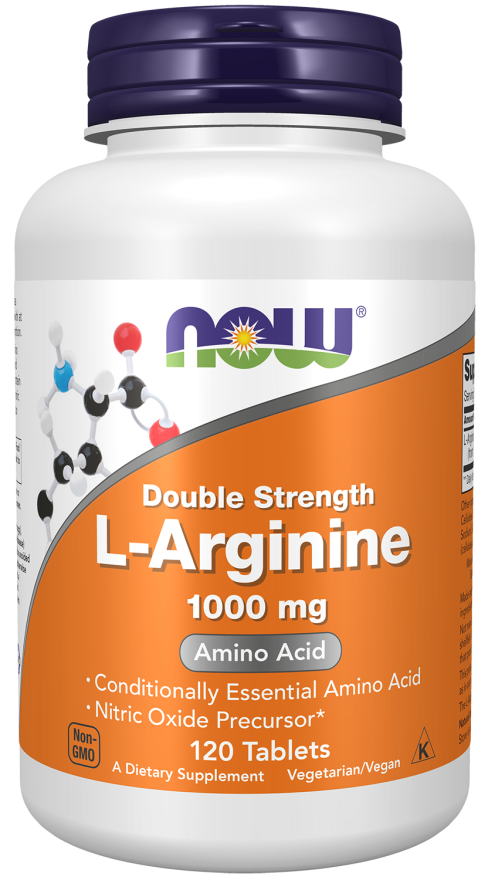 L-Arginine 1000mg - 120 Tablets (NOW Sports)