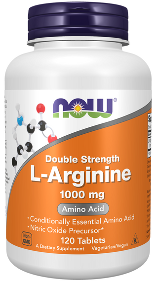 L-Arginine 1000mg - 120 Tablets (NOW Sports)