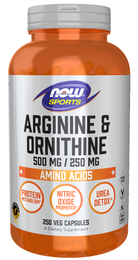 Arginine/Ornithine - 250 Veg Capsules (Now Foods)