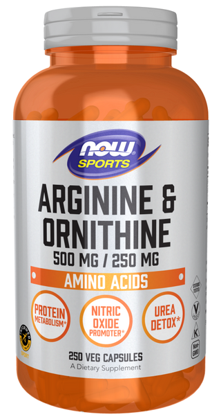 Arginine/Ornithine - 250 Veg Capsules (Now Foods)