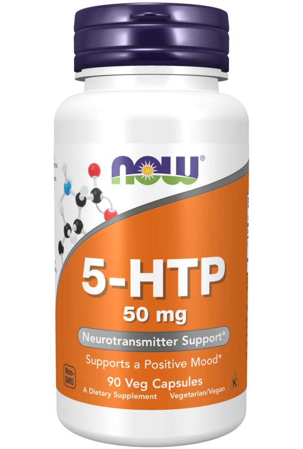 5-HTP 50mg - 90 Veg Capsules (Now Foods)