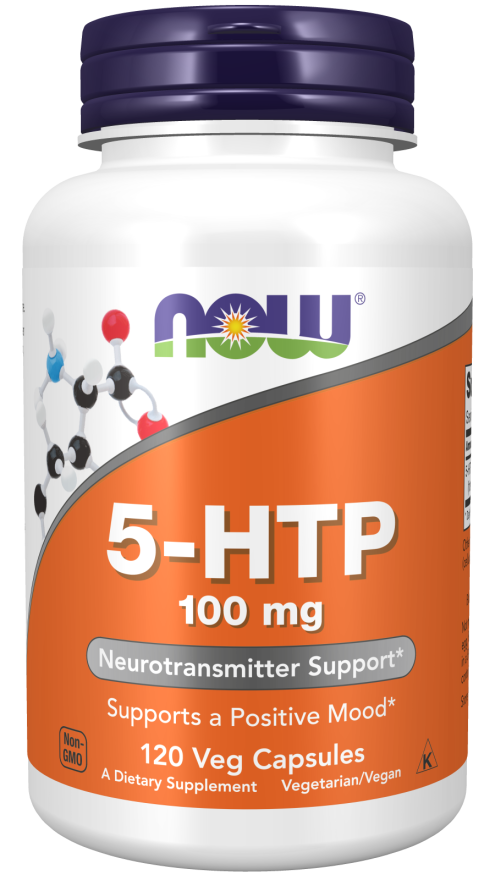 5-HTP 100mg - 120 Veg Capsules (Now Foods)