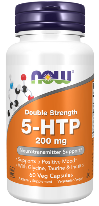 5-HTP 200mg - 60 Veg Capsules (Now Foods)