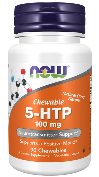 5-HTP 100mg Chewable - 90 Lozenges (Now Foods)