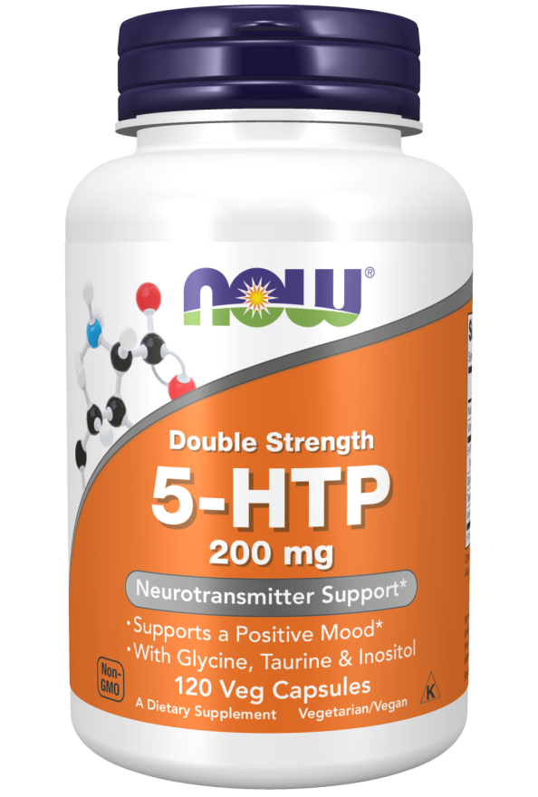 5-HTP 200mg - 120 Veg Capsules (Now Foods)