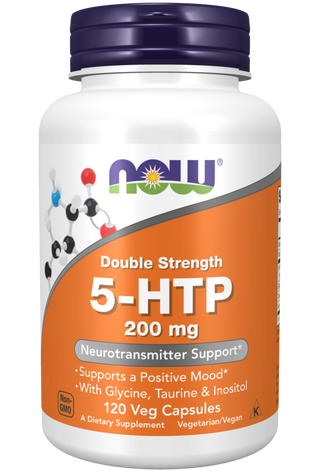 5-HTP 200mg - 120 Veg Capsules (Now Foods)