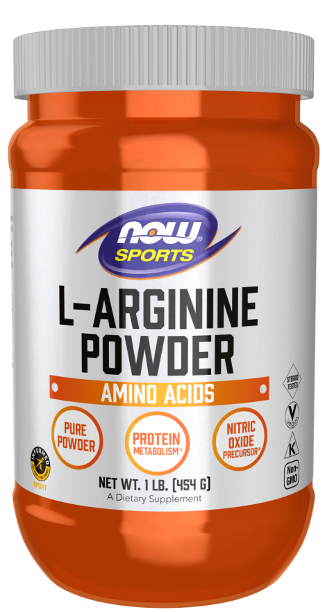 L-Arginine Pure Powder - 1 LB (NOW Sports)