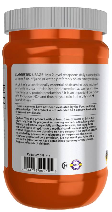 L-Arginine Powder Pure - 1 kg (Now Foods)