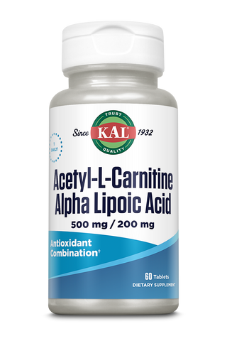 Acetyl L-Carnitine + ALA Tablets 60ct by KAL