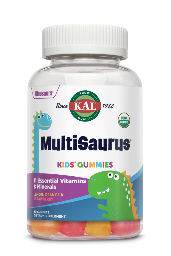 MultiSaurus Kids Organic Multivitamin Gummy 60ct by KAL