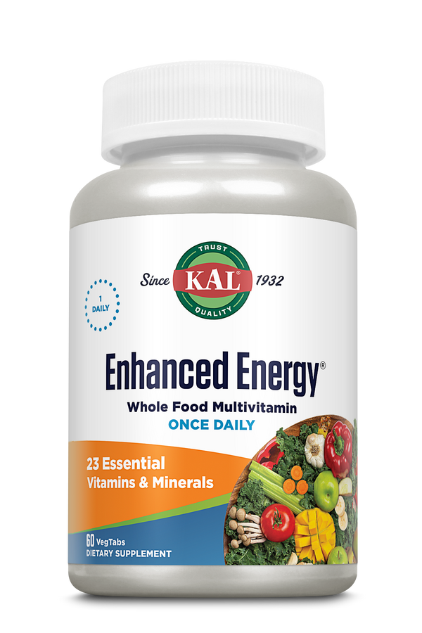 Enhanced Energy Once Daily Whole Food Multivitamin VegCaps 60ct by KAL