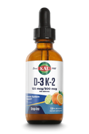 D-3 K-2  2floz 125mcg drop Citrus by Kal