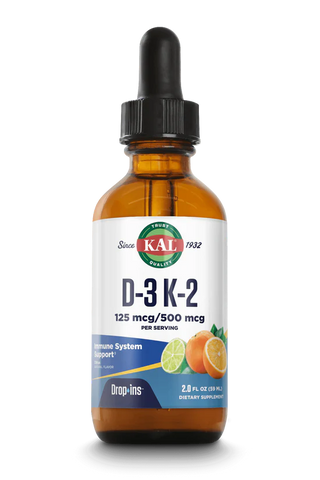 D-3 K-2  2floz 125mcg drop Citrus by Kal