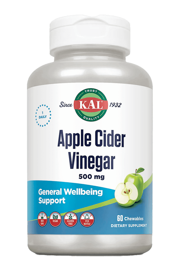 Apple Cider Vinegar Chewables 500 mg 60ct by KAL