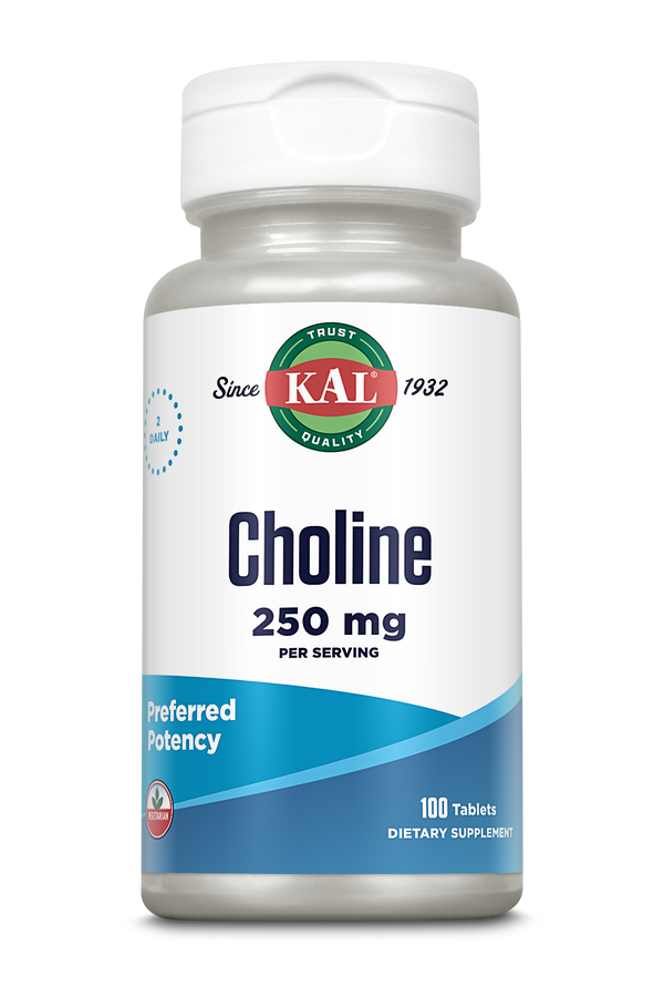 Choline Tablets 250 mg 100ct by KAL