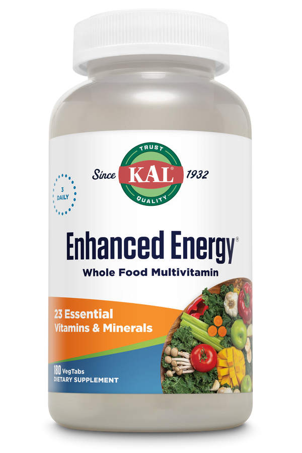 Enhanced Energy Whole Food Multivitamin VegCaps 90ct by KAL