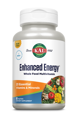 Enhanced Energy Whole Food Multivitamin Iron-Free VegCap 60ct by KAL