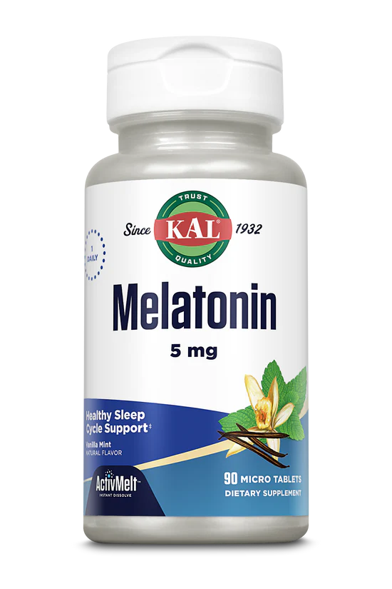 Melatonin  90ct 5mg lozenge Vanilla Mint by Kal