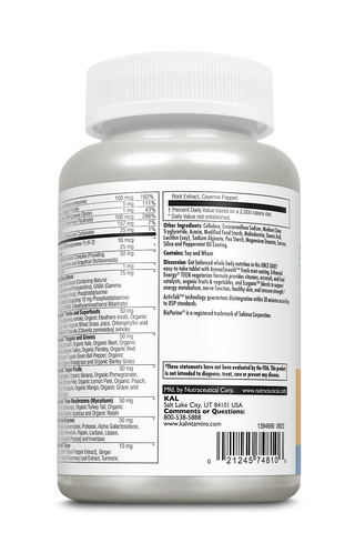 Enhanced Energy TEEN Multivitamin VegCaps 60ct by KAL