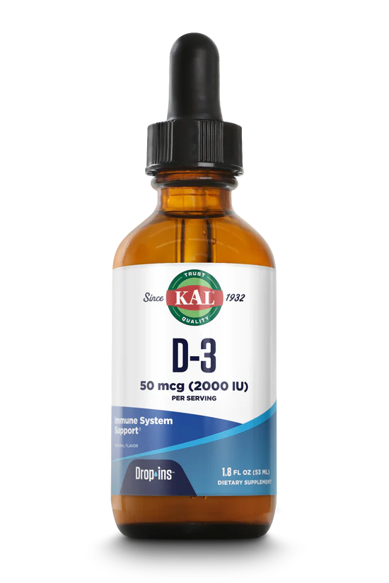 D-3 DropIns  1.8oz 2000iu drop by Kal