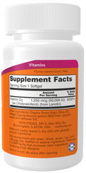 Vit D-3 50,000 IU  50 Sgels by Now Foods