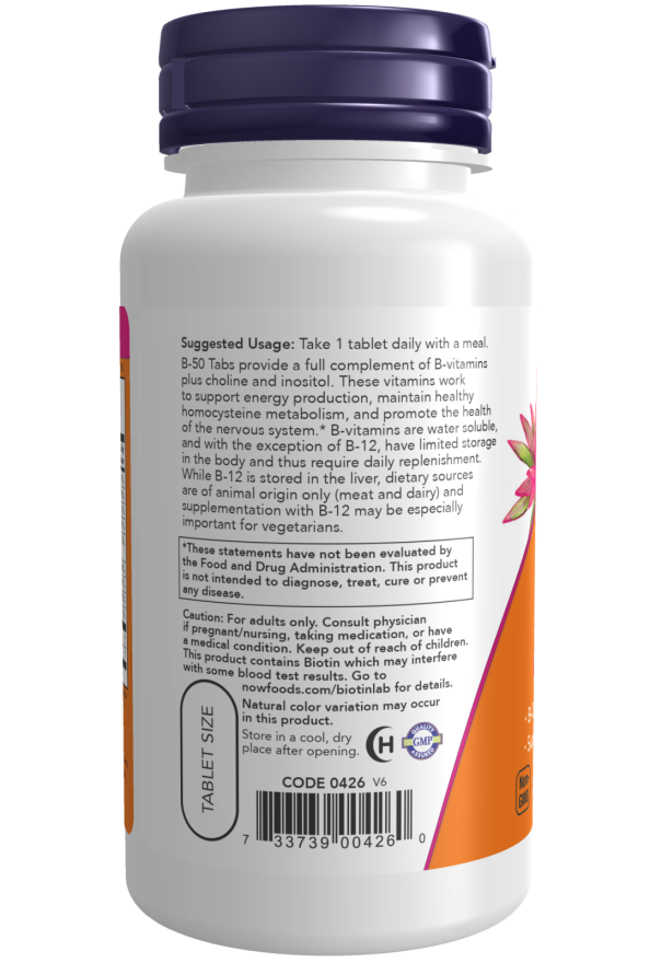 Vitamin B-50 - 250 Tablets (Now Foods)