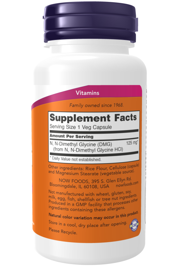 DMG 125mg 100 Vcaps by Now Foods