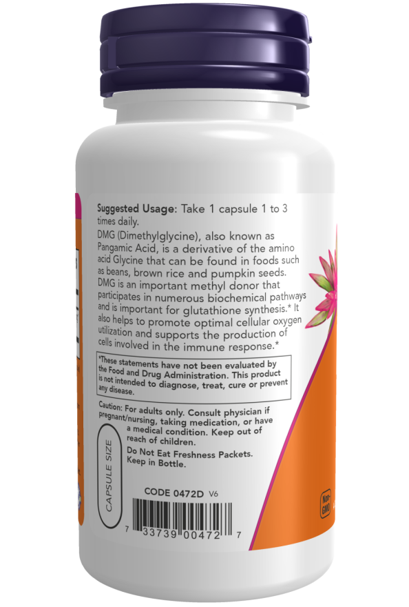 DMG 125mg 100 Vcaps by Now Foods