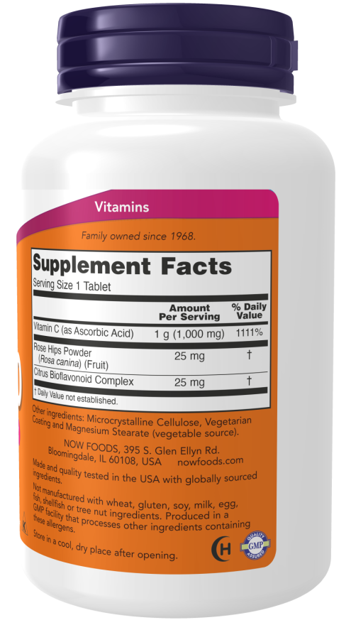 Vitamin C-1000 - 250 Tablets (NOW Foods)