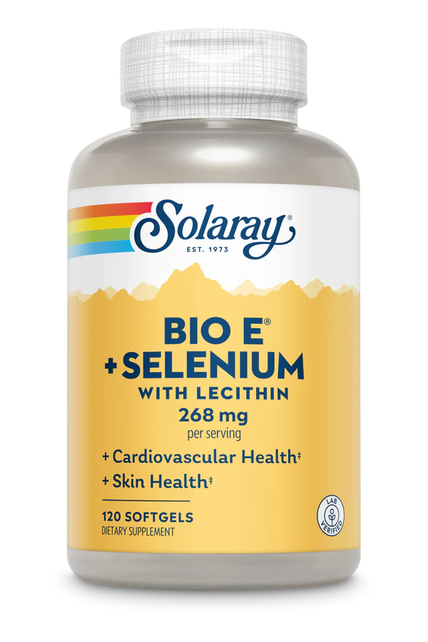 Bio E + Selenium w Lecithin 120ct 268mg perlecap by Solaray