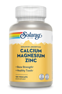 Calcium, Magnesium, Zinc - 100 Capsules (Solaray)