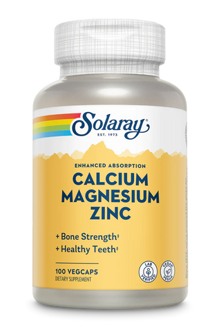 Calcium, Magnesium, Zinc - 100 Capsules (Solaray)