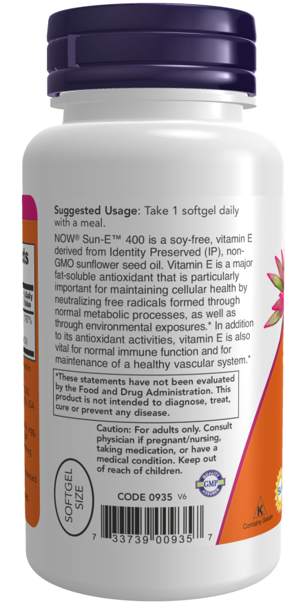 Sun-E™ 400 iu 120 Sgels by Now Foods