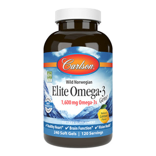 Elite Omega 3 Gems 240 Softgels - Carlson Labs