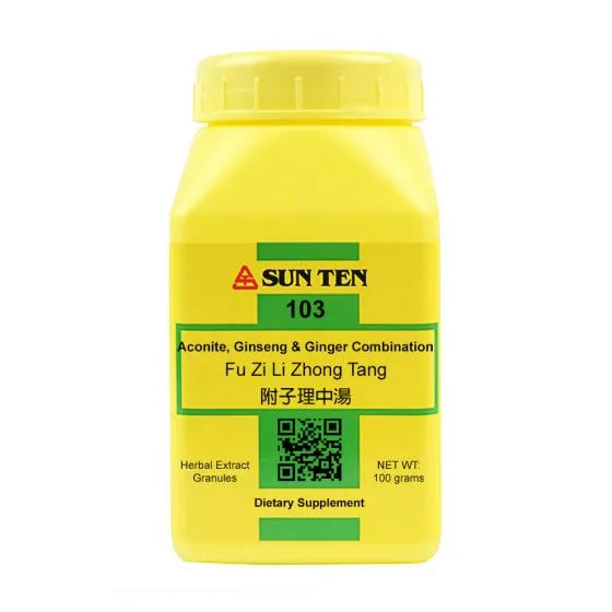 Sun Ten Aconite - Ginseng & Ginger Combination 103 Granules - 100g