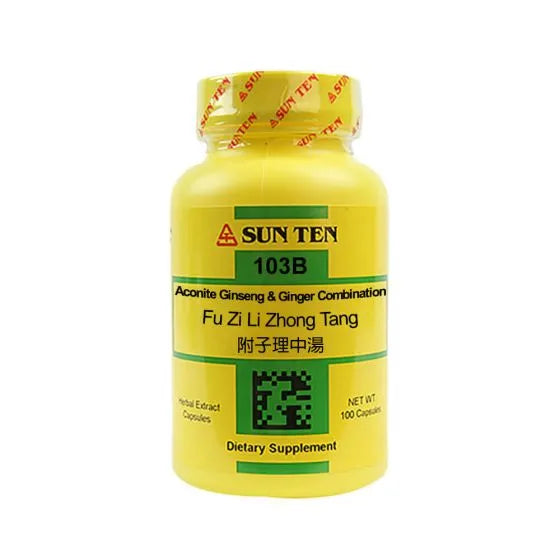 Sun Ten Aconite - Ginseng & Ginger Combination 103B - 100 Capsules