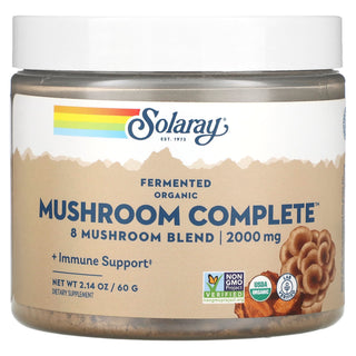 Mushroom Complete™ Fermented ORG-8 Mushroom Blend 2.14oz 2000mg by Solaray