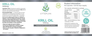 Krill Oil 500 mg - 60 Capsules (Cytoplan)