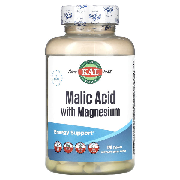 Malic Acid w Magnesium  120ct by Kal