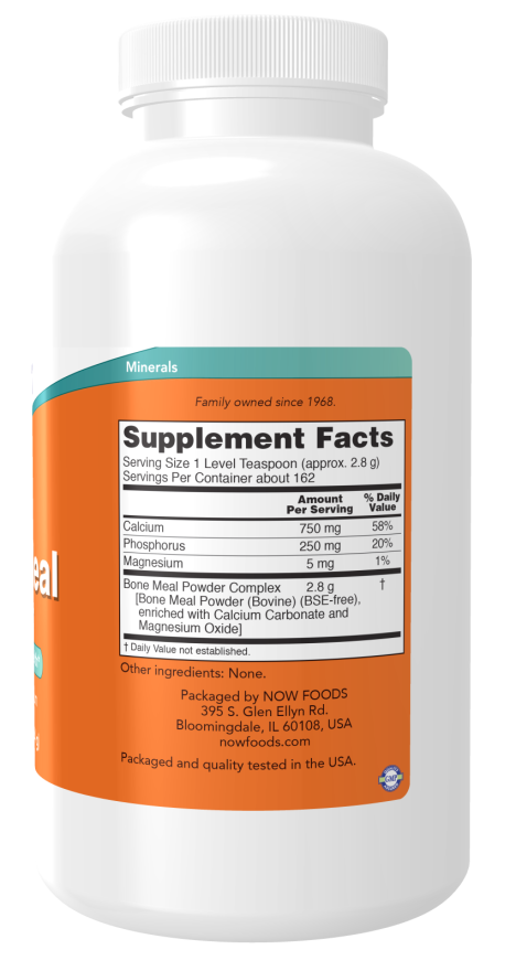 Bone Meal Powder 16 oz by Now Foods