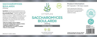 Saccharomyces Boulardii -  30 Vegan Capsules (Cytoplan)