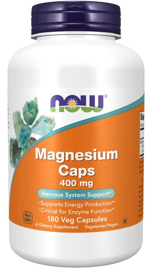 Magnesium 400mg - 180 Veg Capsules (Now Foods)