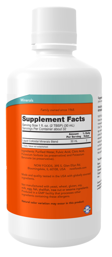 Colloidal Minerals - 32 FL OZ (NOW Foods)