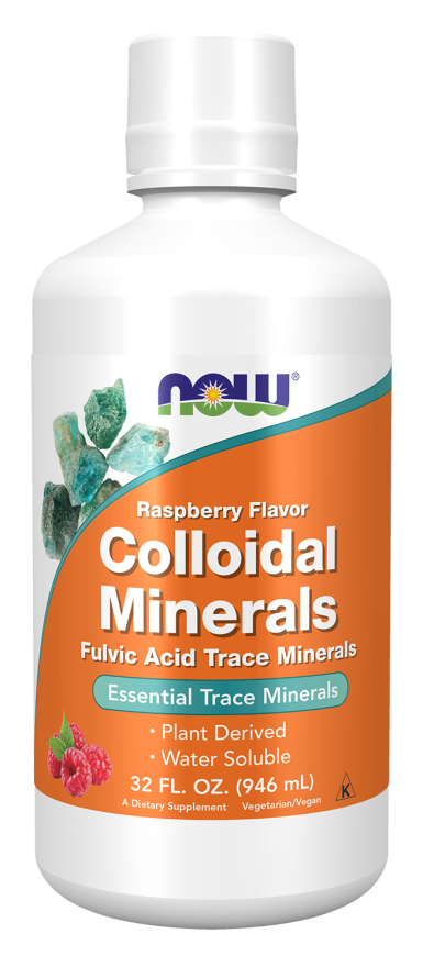 Colloidal Minerals Raspberry 32 fl oz by Now Foods