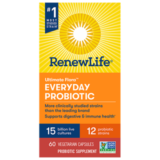 Ultimate Flora Everyday 15 Billion - 60 Vegetable Capsules (Renew Life)