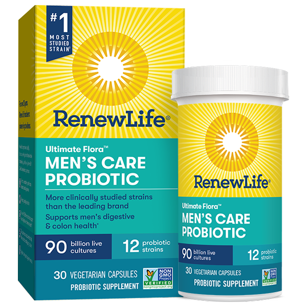 Ultimate Flora Mens Complete 90 Billion - 30 Vegetarian Capsules (Renew Life)