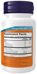 Omega-3 Fish Oil 1000mg 180/120 Fish Gelatin  200 SoftGels by Now Foods