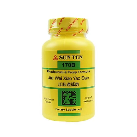 Sun Ten Bupleurum & Peony Formula 170B - 100 Capsules