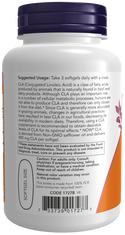 CLA 800mg Non-GMO Safflower Oil - 180 Softgels (Now Foods)